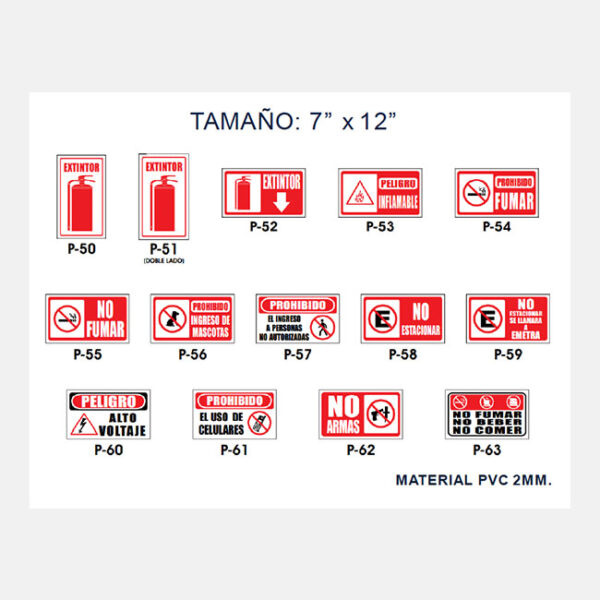 Rotulación de peligro 7" x 12"
