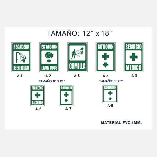 Tamaño 12" x 18"